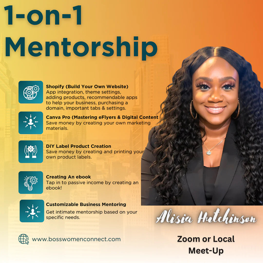 1-on-1 Mentoring (Zoom or In-Person)