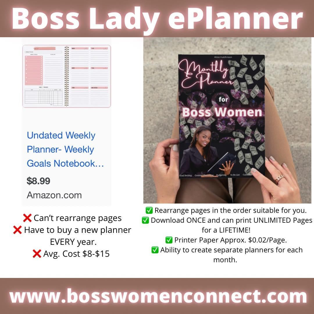 Boss Lady Lifetime  E-Planner (PDF Instant Download)